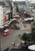 Blick auf Trier von Porta Nigra aus